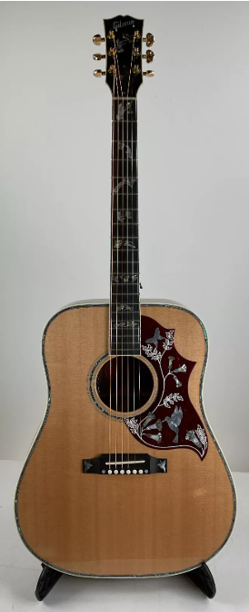 Gibson Acoustic Hummingbird Custom Koa Acoustic Guitar - Natural - Overset Neck