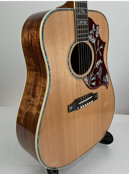 Gibson Acoustic Hummingbird Custom Koa Acoustic Guitar - Natural - Overset Neck